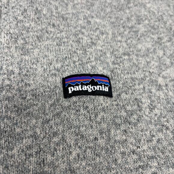 Patagonia Mens XL Solid Gray Full Zip Soft Fleece Long Sleeve Sweater - Picture 3 of 5